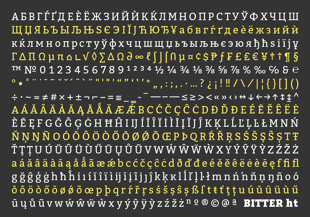 Download Bitter font