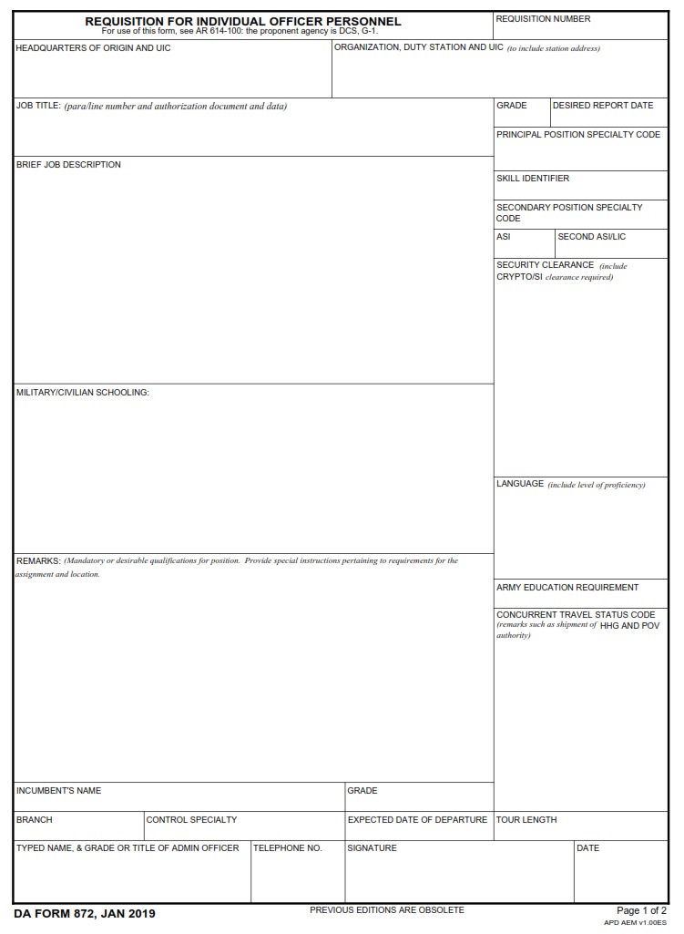 Da Form 3986 da-form-3986
