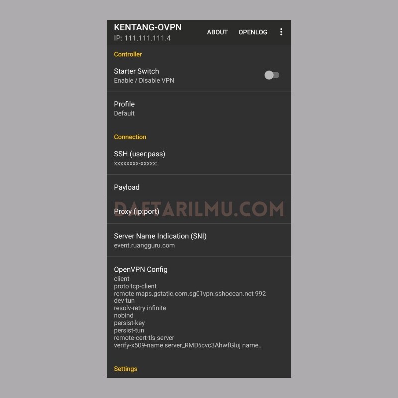 Cara Membuat Config Kentang Injector, Ovpn, Clash dalam 1 Menit