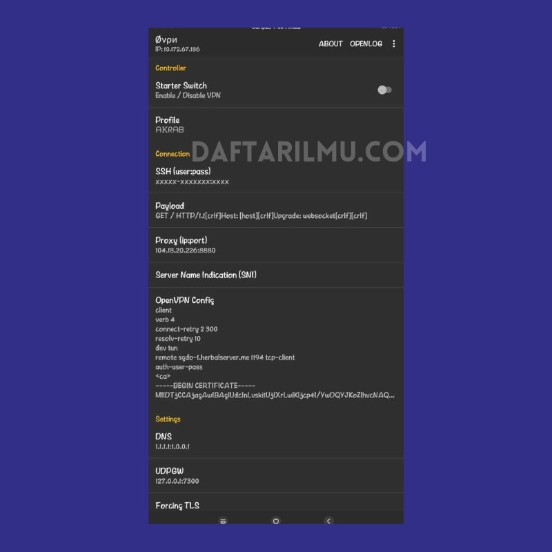 Aplikasi Kentang Injector, Ovpn, Clash 2024