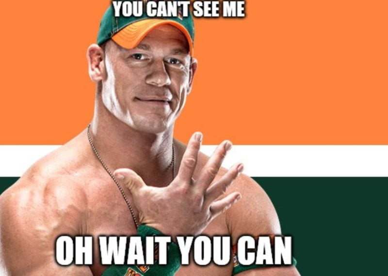 Ini Dia AsalUsul Meme “Kok Gak Keliatan” John Cena
