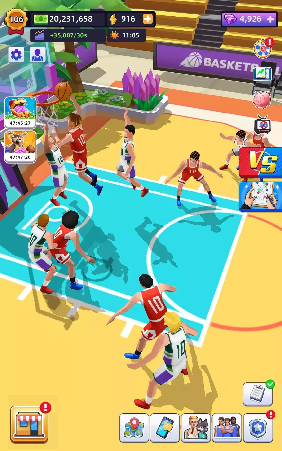Idle Basketball Arena Tycoon Mod APK v1.2.0 Unlimited Money 2024