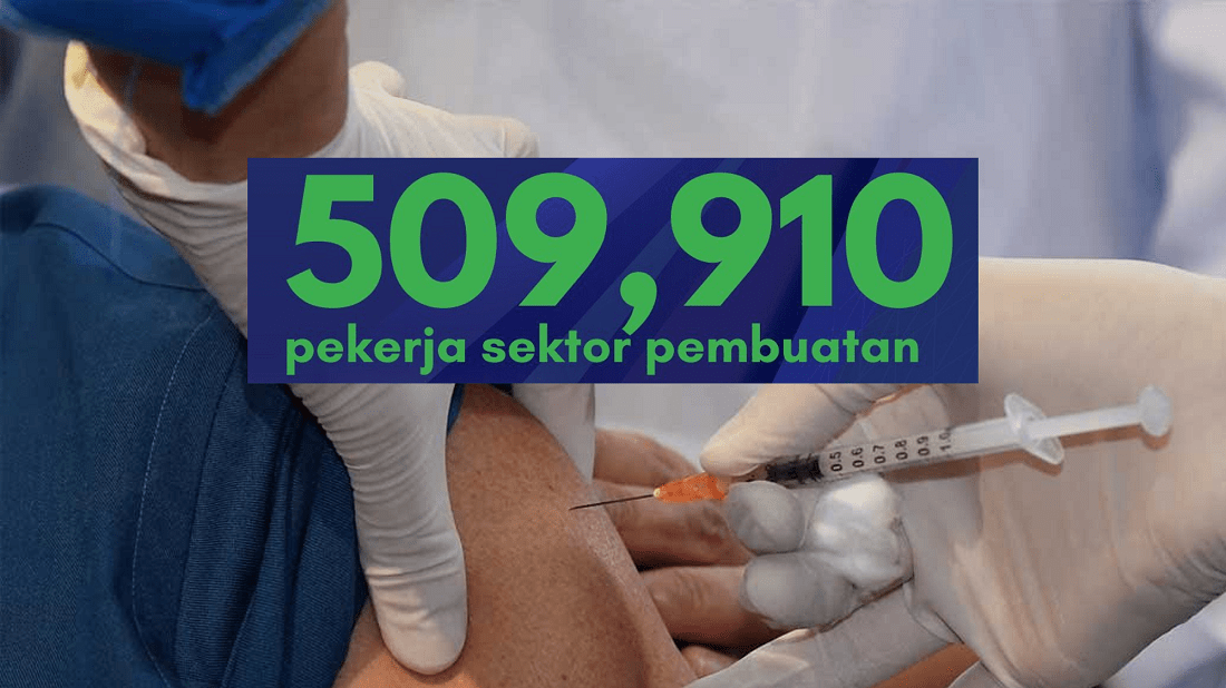 Lebih setengah juta pekerja sektor pembuatan divaksin