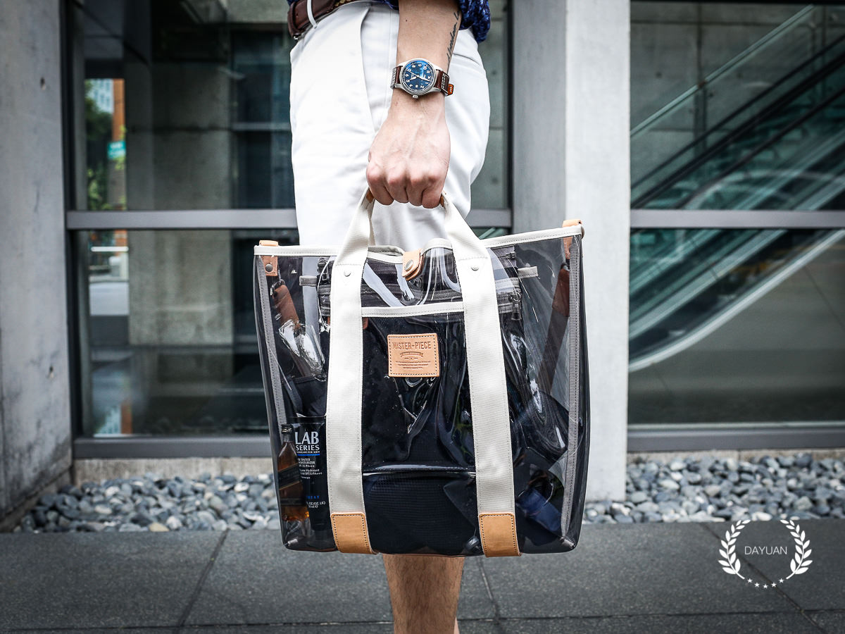 包包｜MSPC master-piece 透明托特包 夏季男生必備基本包款