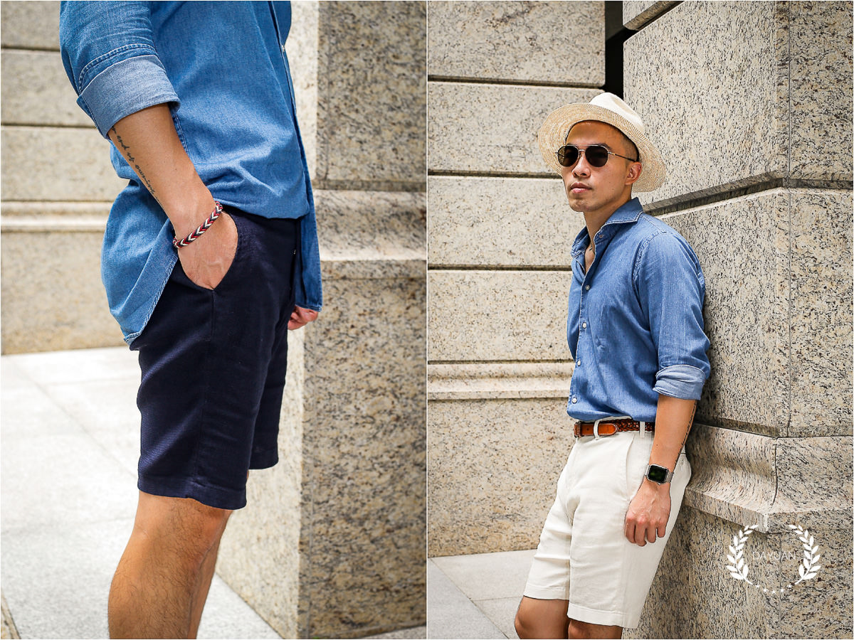 穿搭｜UNITED ARROWS 男性棉麻短褲實穿