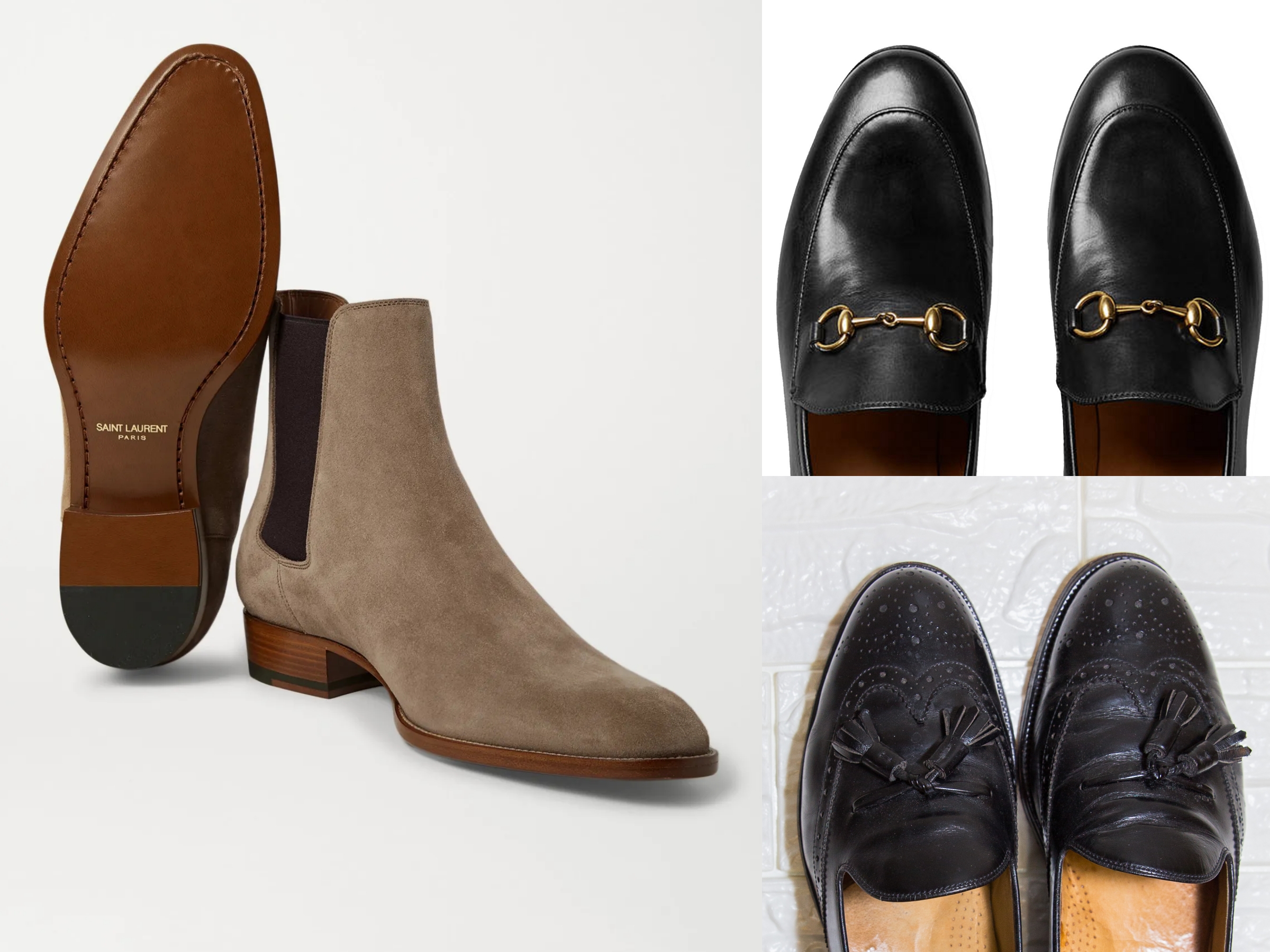 男鞋｜3雙休閒正式皆可的精品皮鞋 GUCCI / BURBERRY / YSL