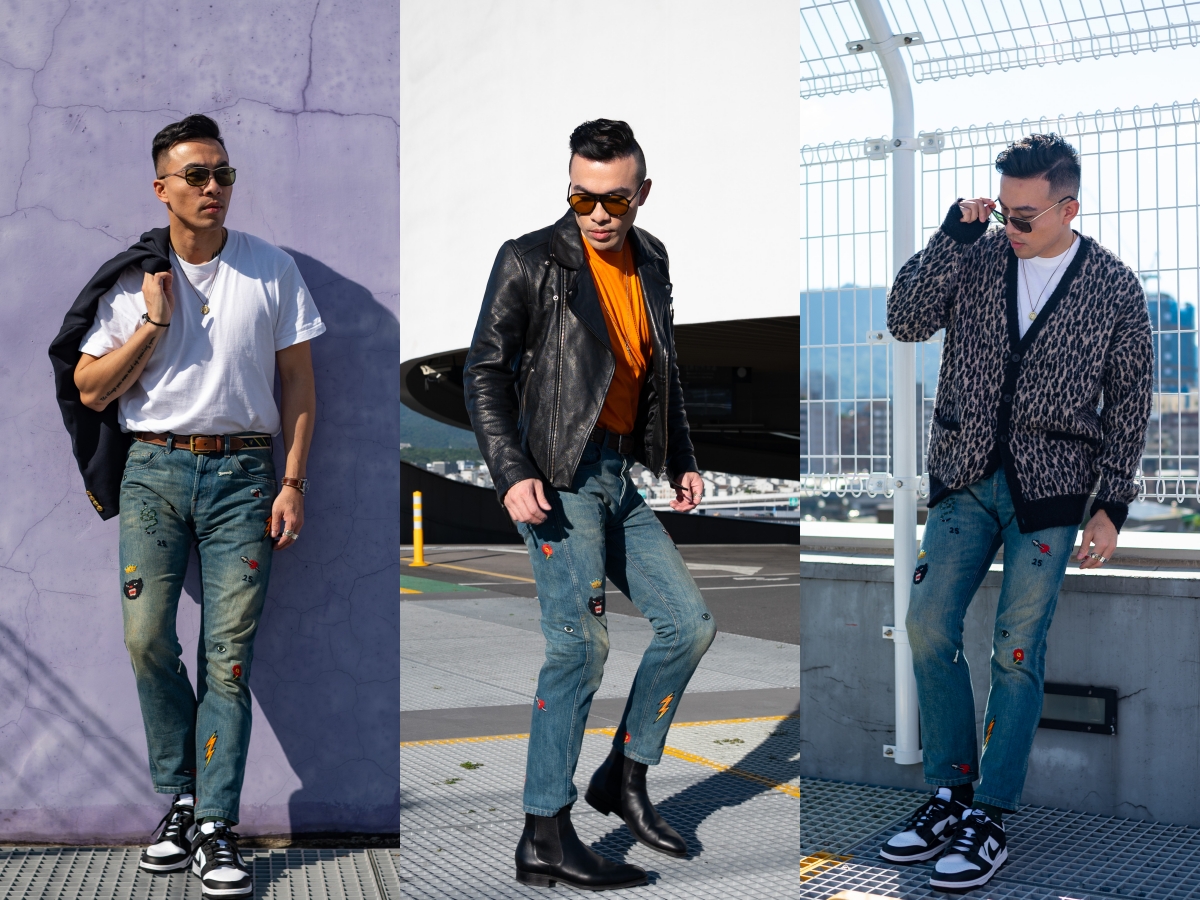 穿搭｜GUCCI牛仔褲 視覺增高、腿變長的3種街頭休閒搭