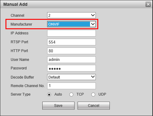 AmetaWiki How to Add a Hikvision Camera to a Dahua NVR