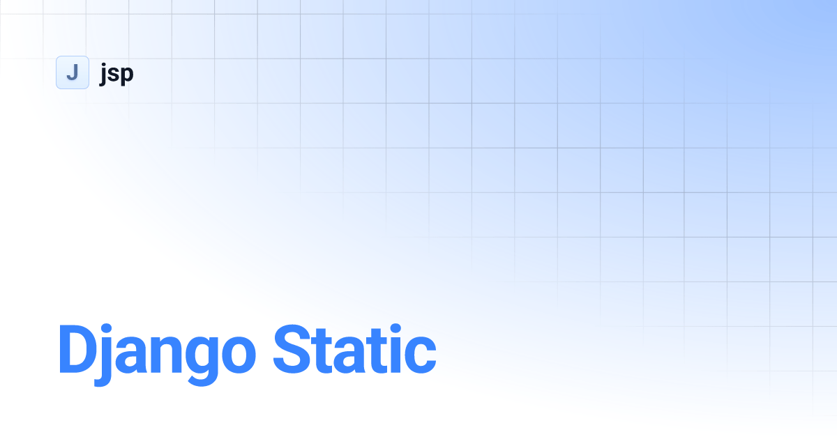 Django Static jsp