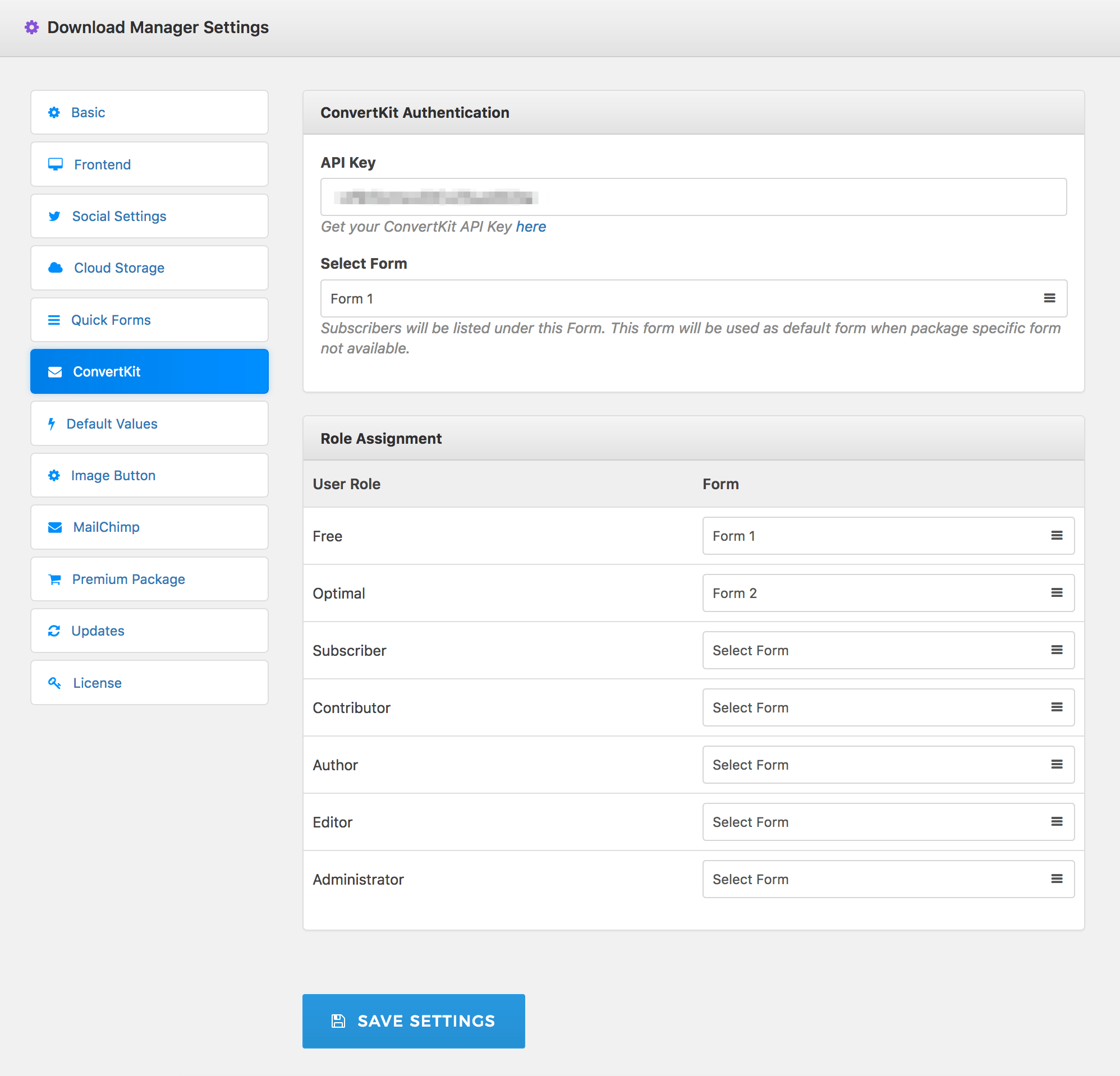 WPDM ConvertKit WordPress Download Manager