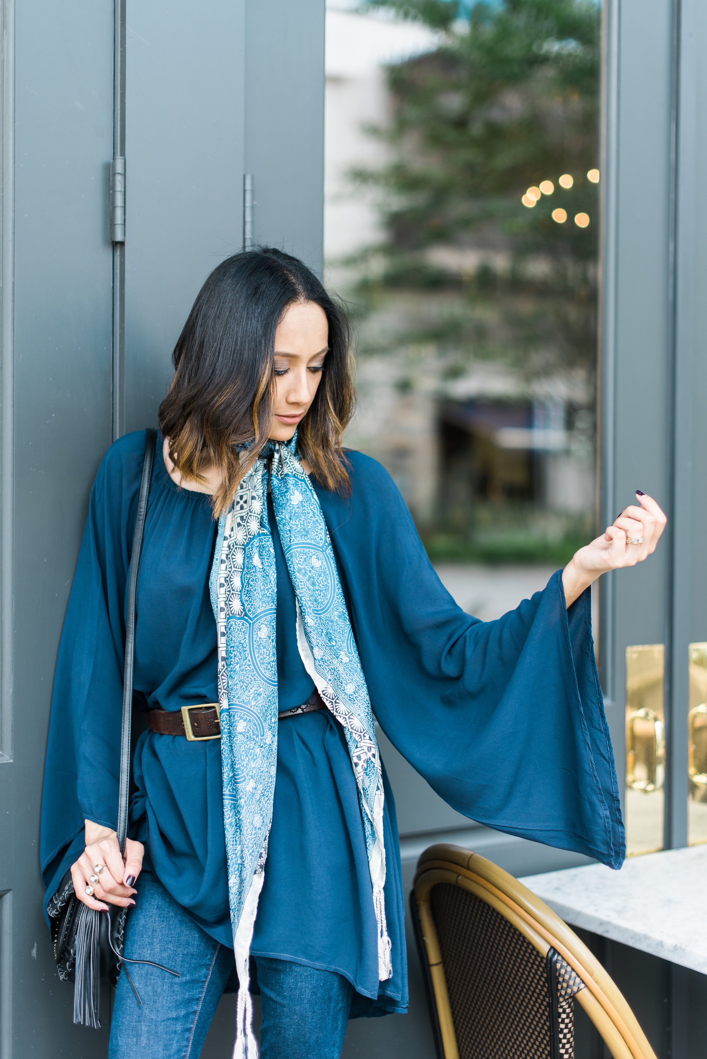 Boho Tunic Dress + Scarve Daily Craving