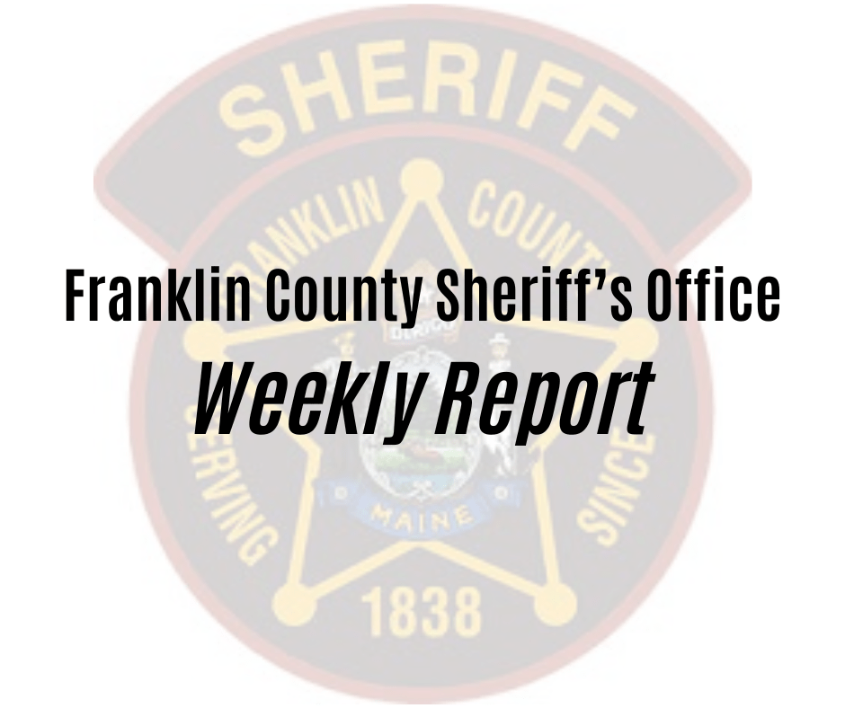 Franklin County Sheriff’s Report, Aug. 39 Daily Bulldog