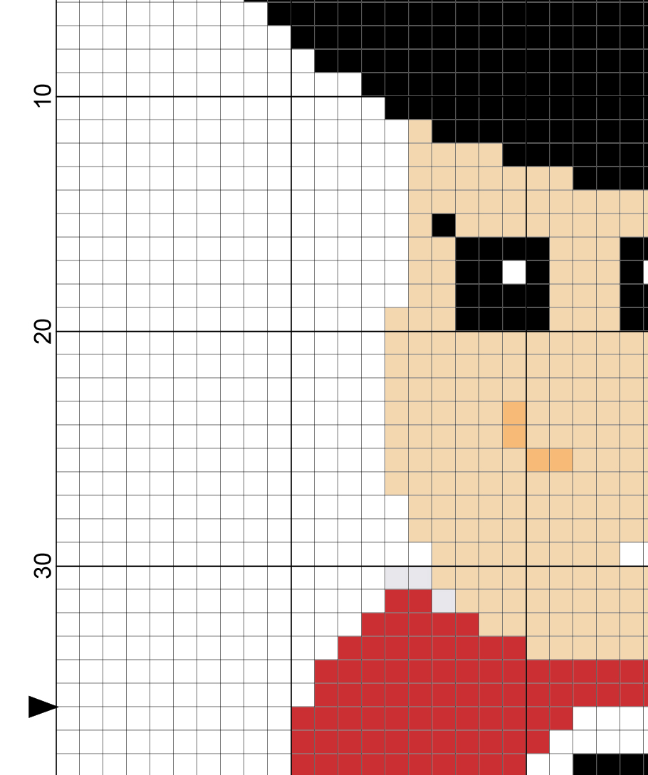 Hair Care Man Cross Stitch Pattern Daily Cross Stitch