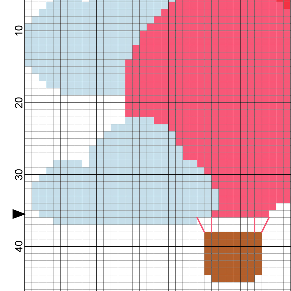Hot Air Balloons Cross Stitch Pattern Daily Cross Stitch