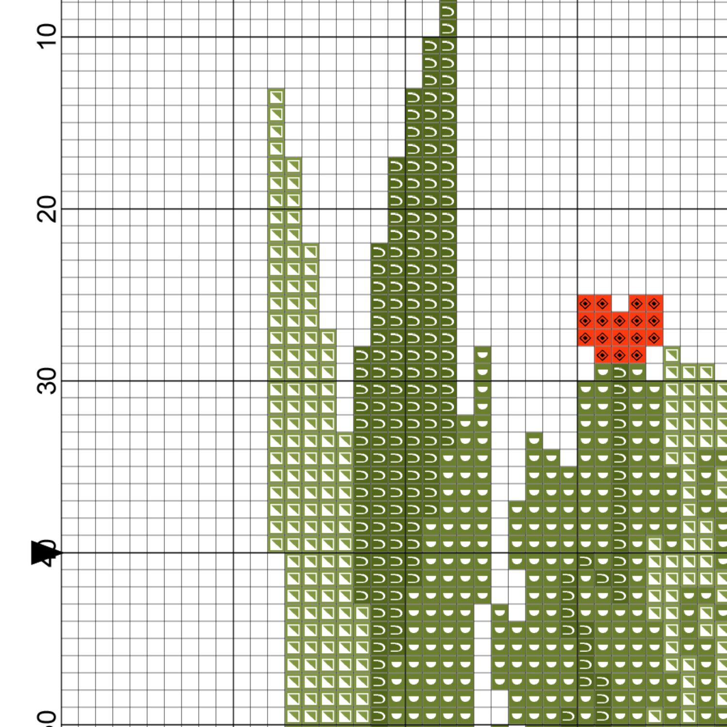 Modern cactus cross stitch pattern cute cacti cross stitch Cross.