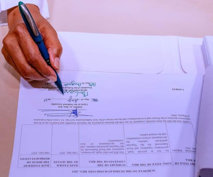 But almost before the ink of the document was dry, and before the versions of the house of representatives and the senate were harmonised, powerful people… Buhari Signs Petroleum Industry Bill Into Law