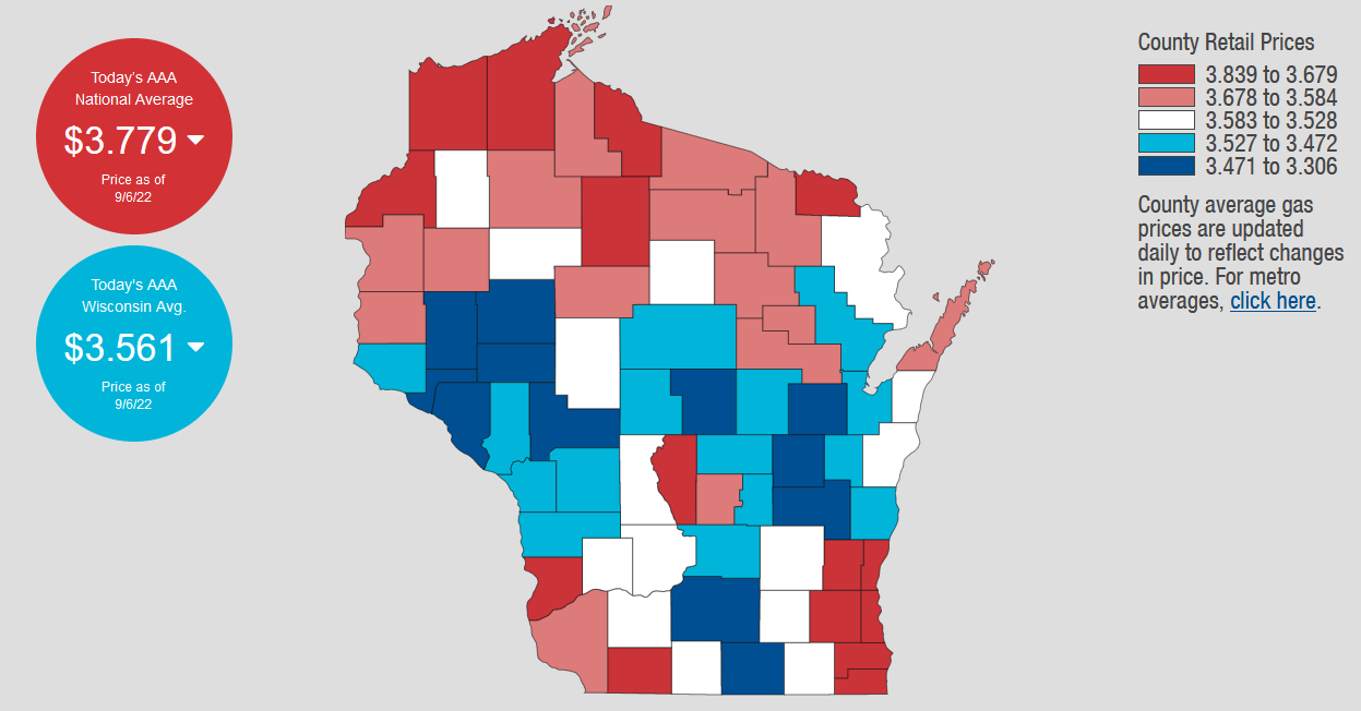 Wisconsin Gas Prices See Some Relief Daily Dodge