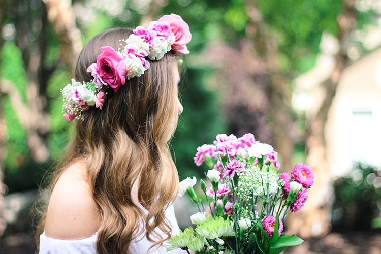 REAL Flower Crown DIY Lauren Emily Wiltse