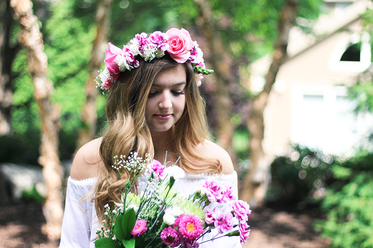 REAL Flower Crown DIY Lauren Emily Wiltse