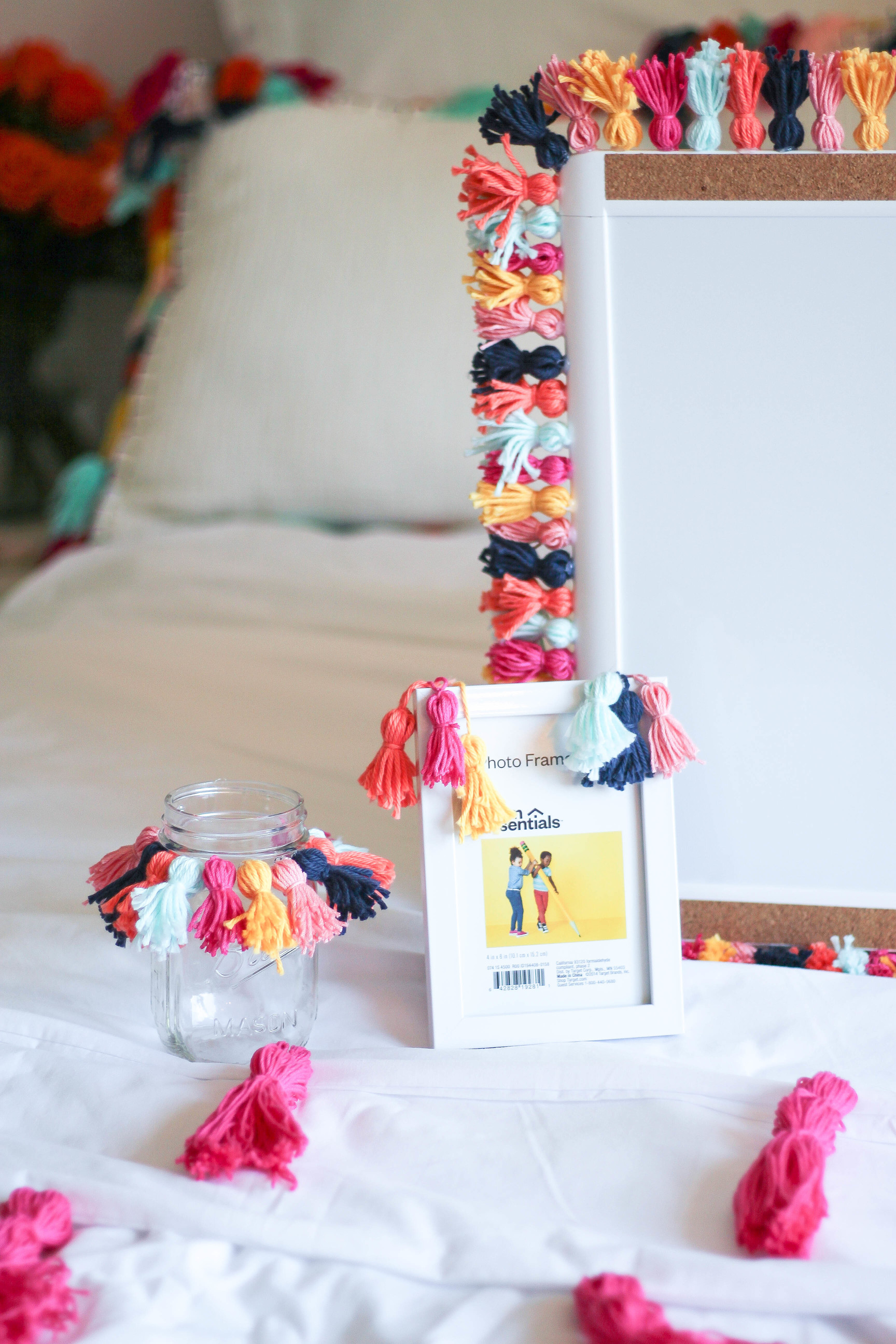 DIY Tassel Room Decor Perfect for Dorms (Bedding, Wall Art, + More