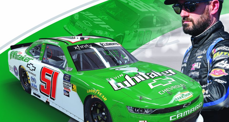 Kevin Whitaker Chevrolet sponsoring Jeremy Clements at Charlotte Roval, running Dale Earnhardt