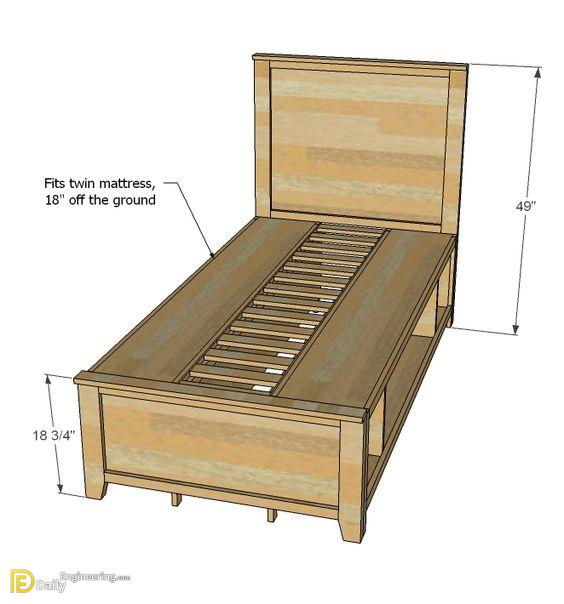 Handmade Bed With Storage For Civil Engineers New Technology Daily