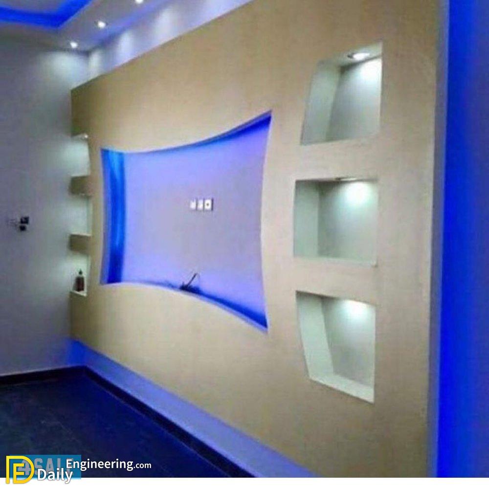 Modern Gypsum TV Wall Unit Decoration Design Ideas Daily Engineering