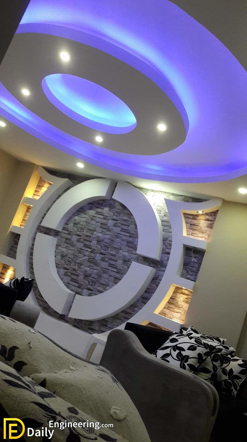 Modern Gypsum TV Wall Unit Decoration Design Ideas Daily Engineering