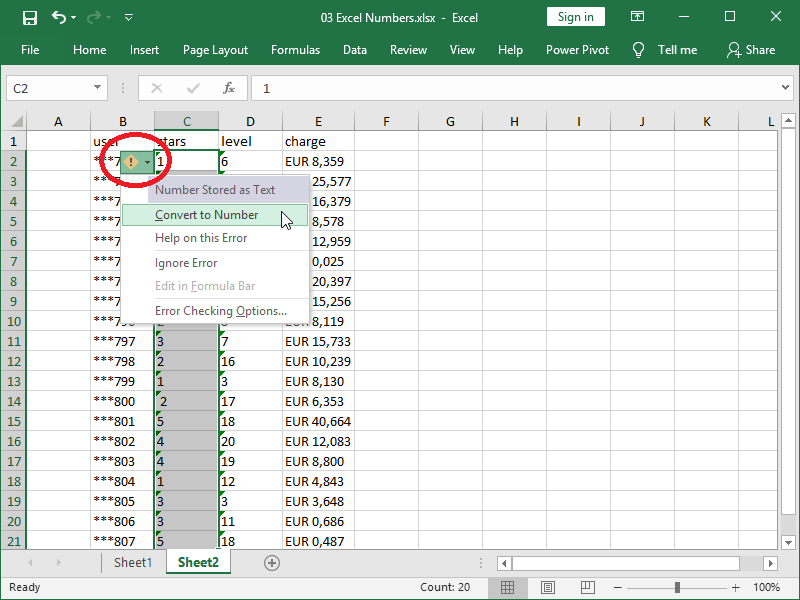 How To Change Numbers In Excel