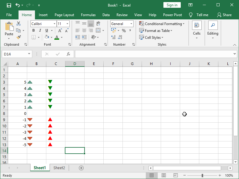 Up and down arrows in excel conditional formatting lokasinlevel
