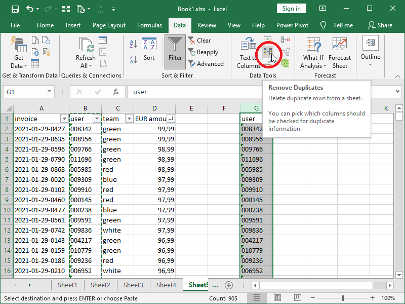 Top 10 lists in Excel