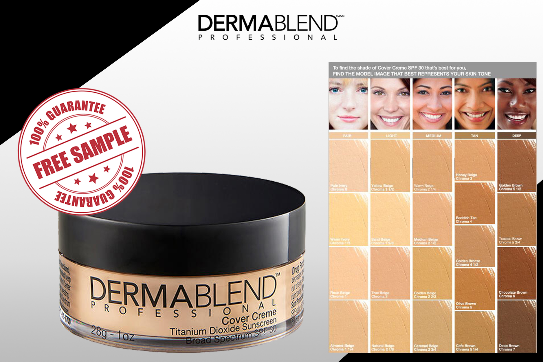 FREE SAMPLE OF DERMABLEND COVER CREME FOUNDATION Daily Freebie