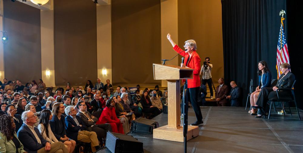 Gallery Elizabeth Warren starts reelection campaign at Roxbury town