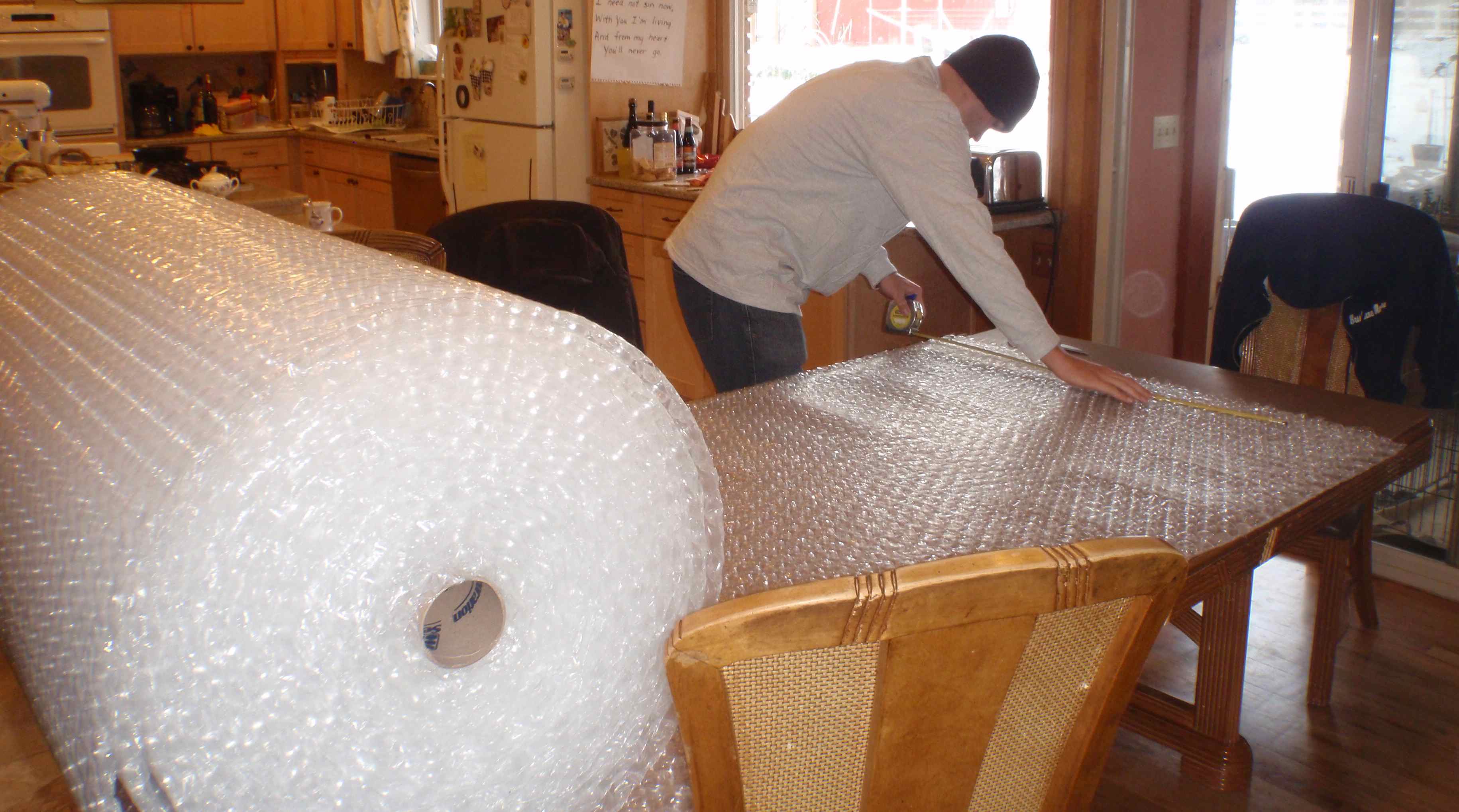 The Surprising Case of Bubble Wrap for Greenhouse Insulation