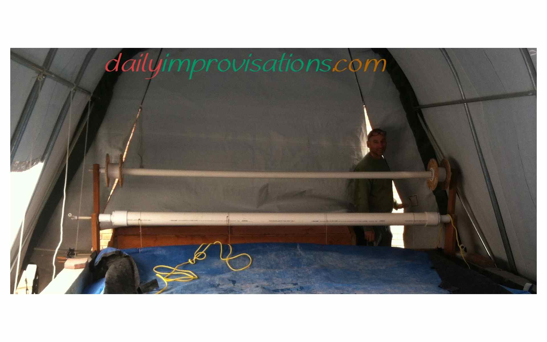 PVC Pipe Hand Crank to Close Pool Cover Fun Fitness After 50