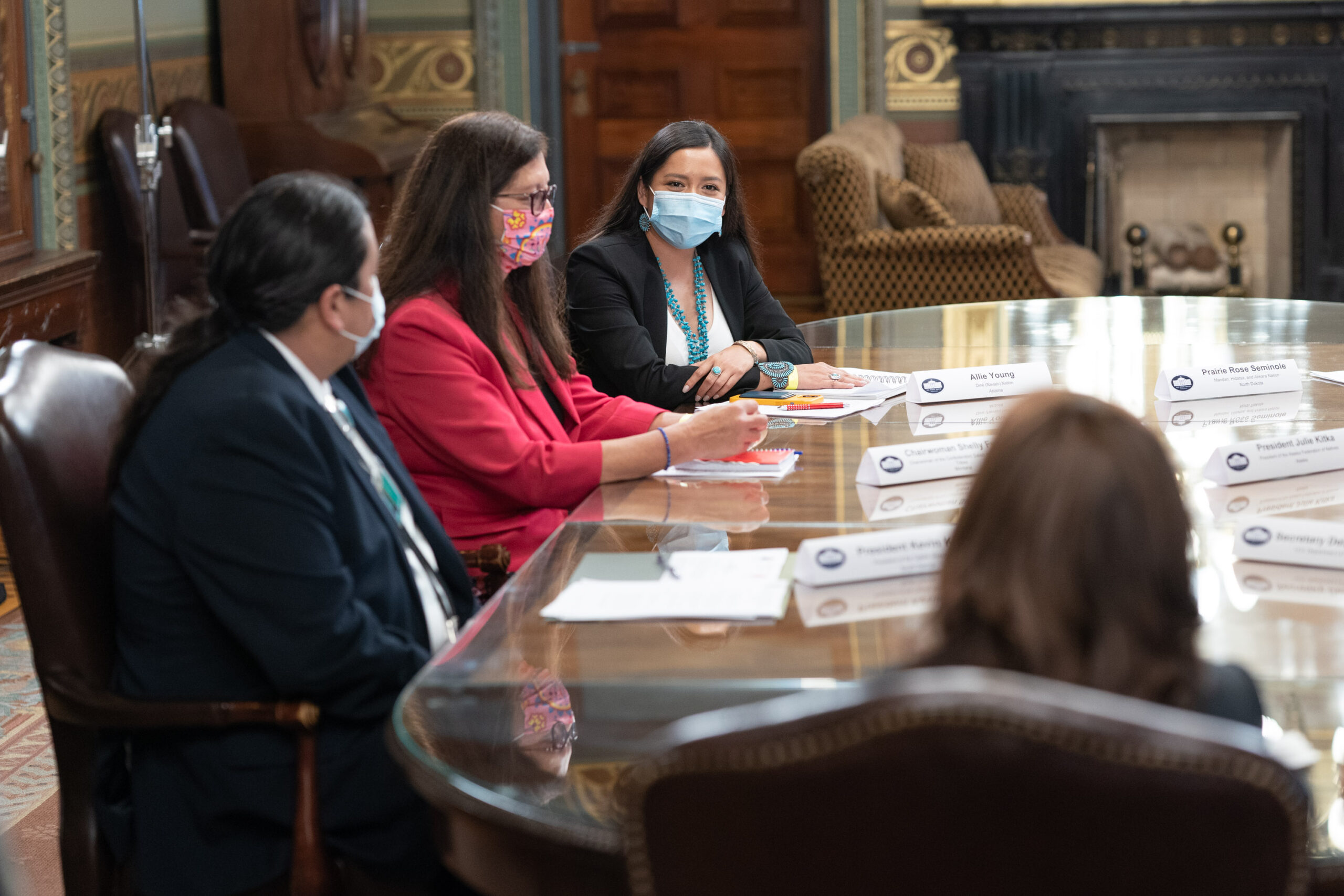 CSKT tribal leader talks with VP Harris, Secretary Haaland, about