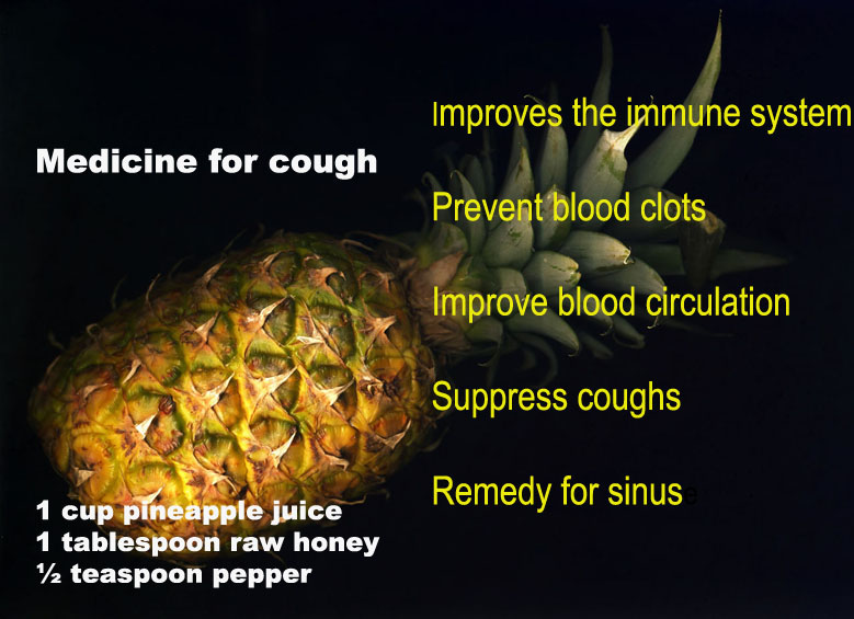 Why Pineapple juice cure cough