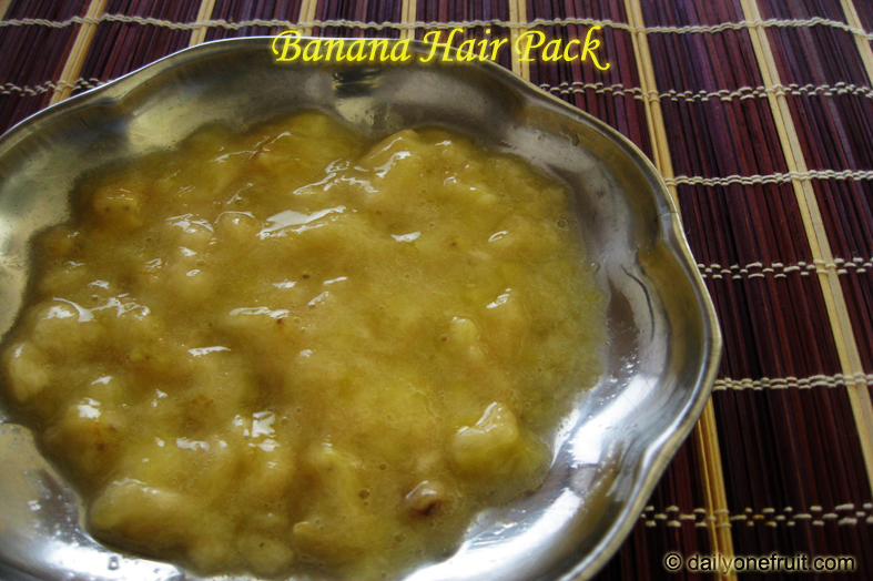 Prepare Instant Homemade Banana Hair Pack