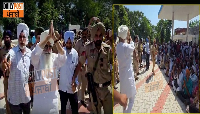 Baba Gurinder Singh Dhillon with Majithia ends visiting, 35 minutes of talks, visits to sangats outside of jail