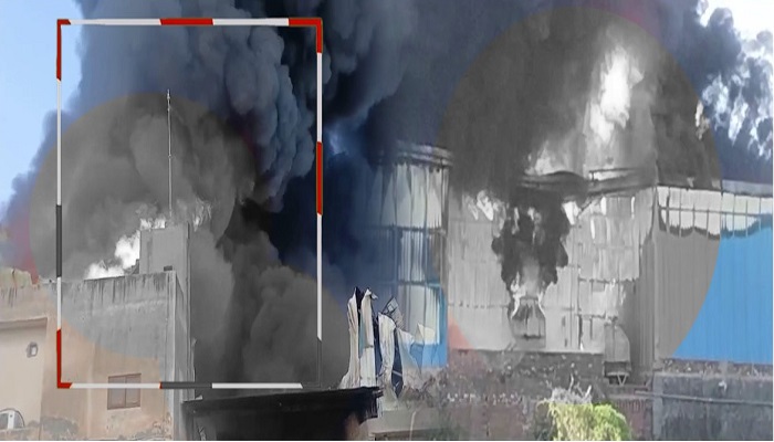 Kapurthala: a terrible fire at a betrayal fire, the sky rose in the sky black smoke