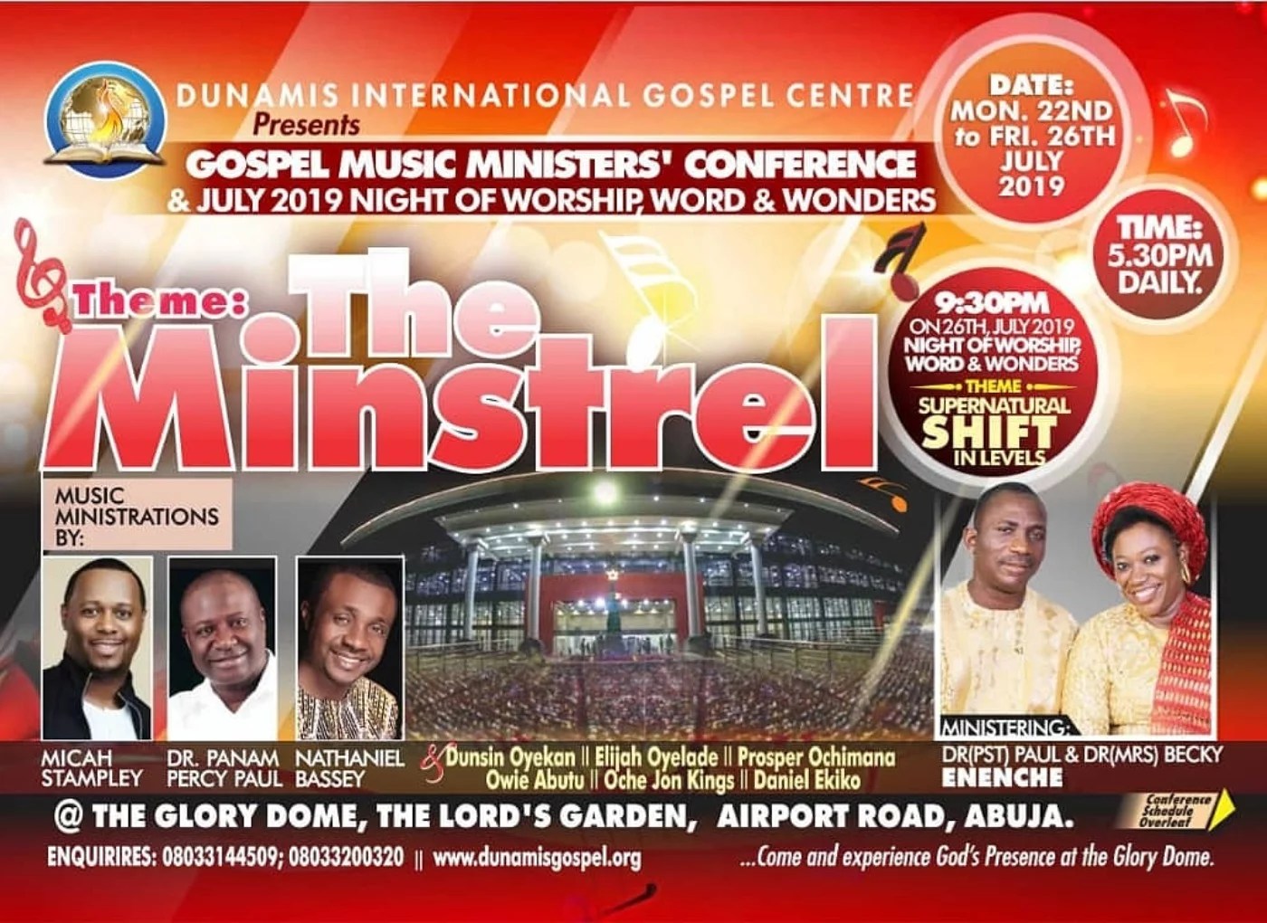 The Minstrel Micah Stampley, Panam Percy Paul, Nathaniel Bassey