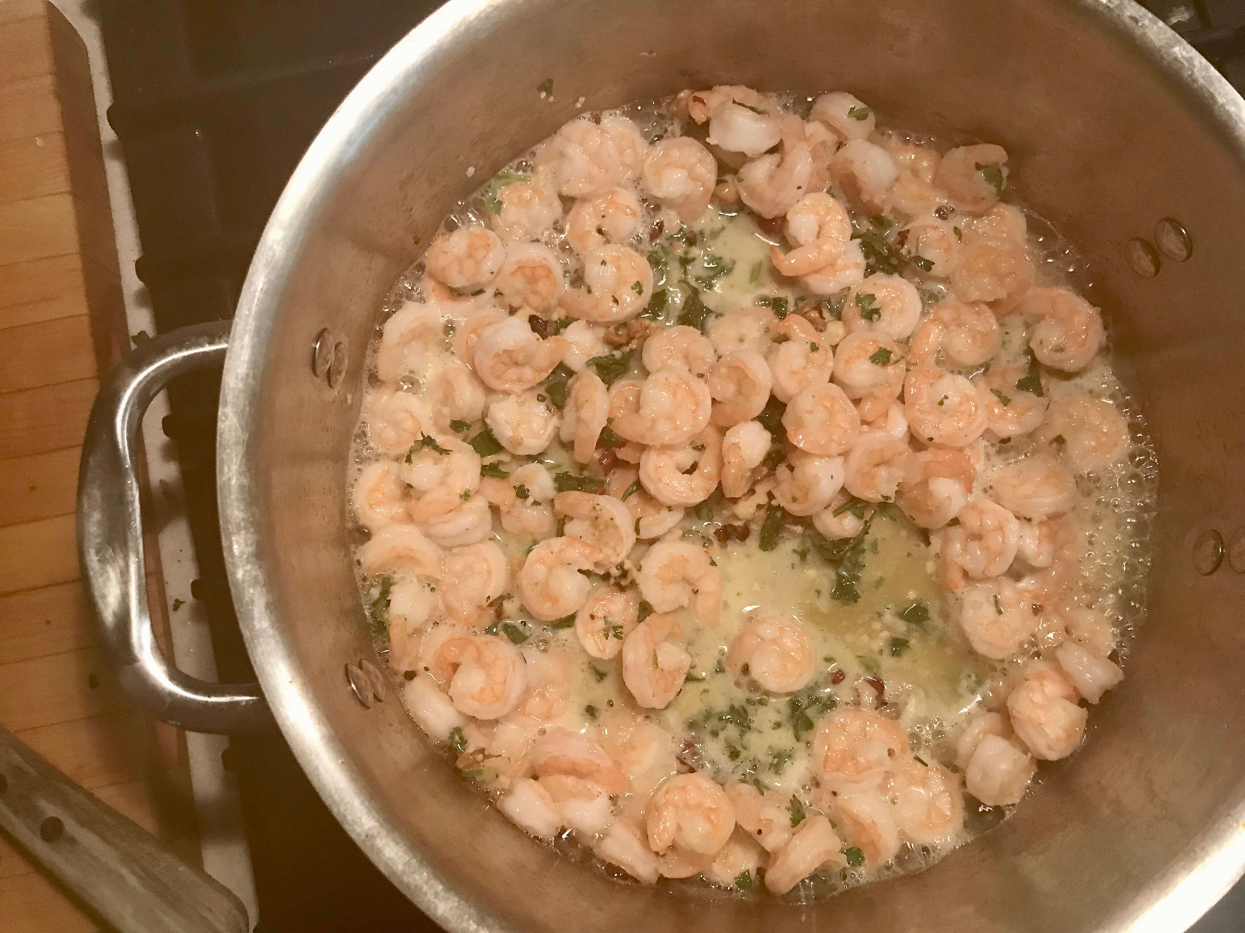 sautéing shrimp Daily Ration with Alicia