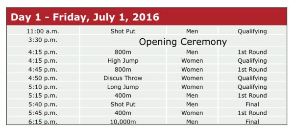 2023 Winter Olympic Trials Schedule
