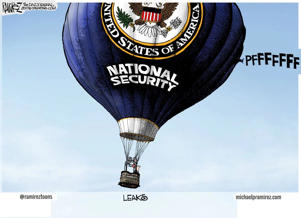 Cartoon National Security Leaks