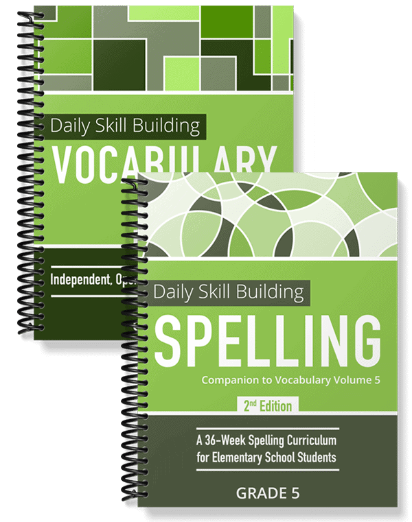 Daily Skill Building Vocabulary and Spelling Grade 5 Bundle