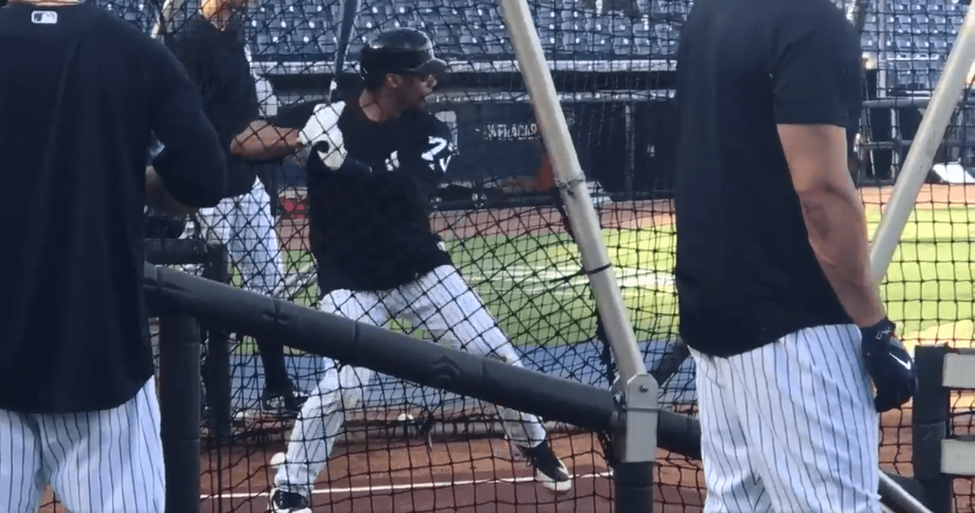 Check Out Russell Wilson Blasting Home Run During Batting Practice With