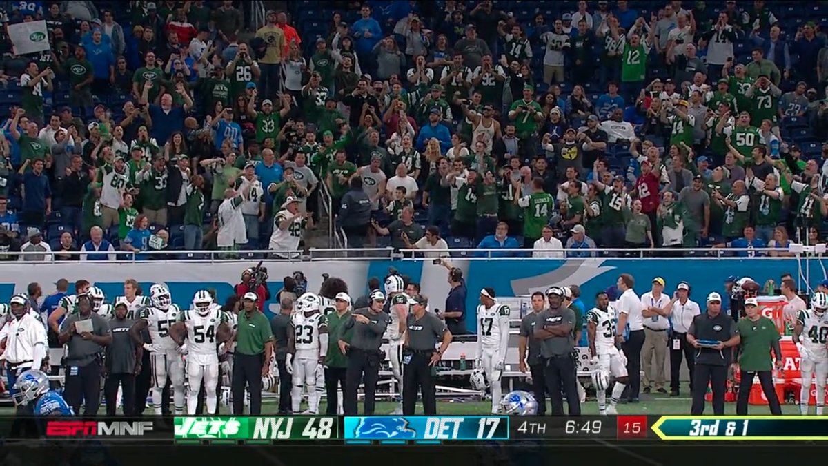 Jets Fans Turned Ford Field Into A Home Game During Dominating Victory