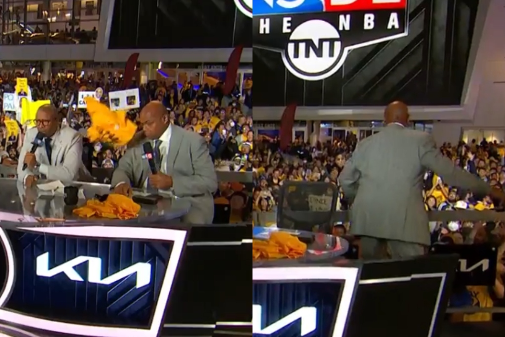 Charles Barkley Was About To Fight Warriors Fans After He Got Hit In The Face With A Shirt Live