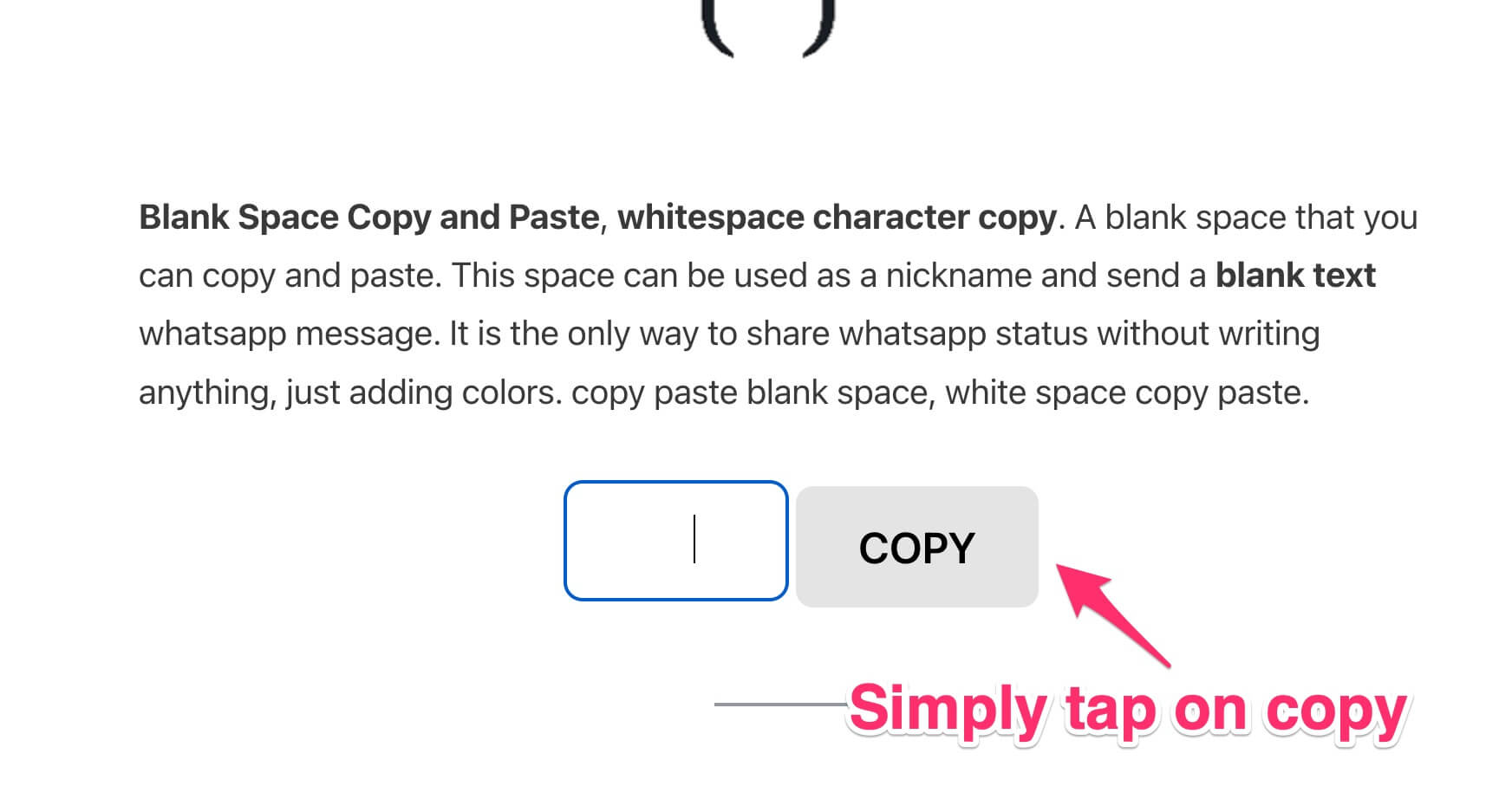 Blank Space for Instagram Highlights Simple guide