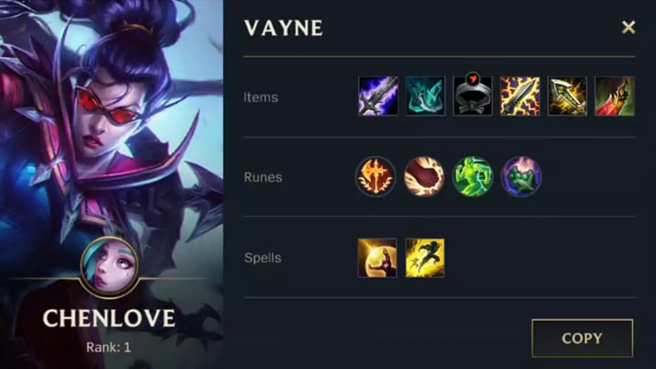 Build Item dan Runes Vayne Terbaik di LOL Wild Rift 2020 SPIN